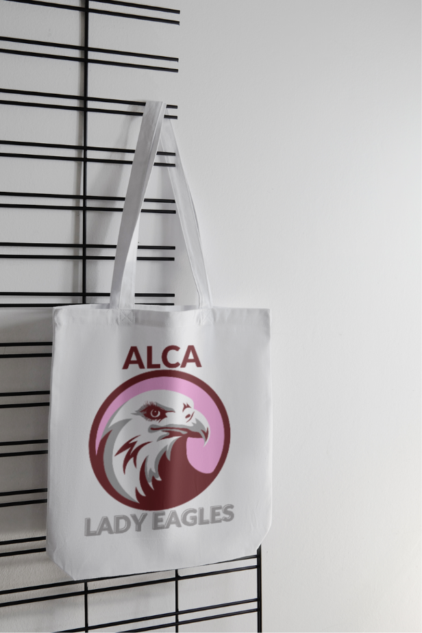 Custom ALCA Lady Eagles Tote Bag. See customization options. Perfect for Teachers and Scholars