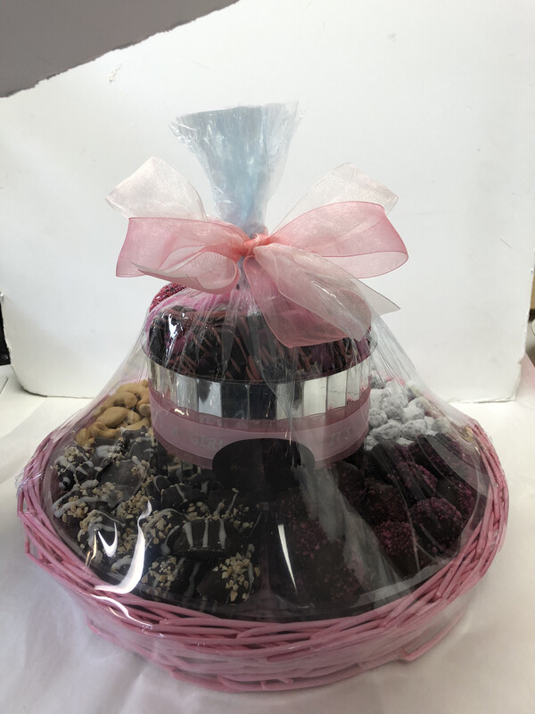 Pink Willow With Chocolates