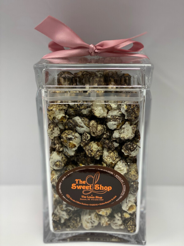 Lucite Cookie Jar Filled