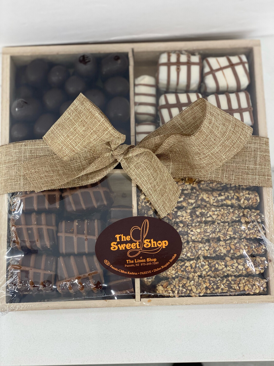 Wood 4 Section Chocolate