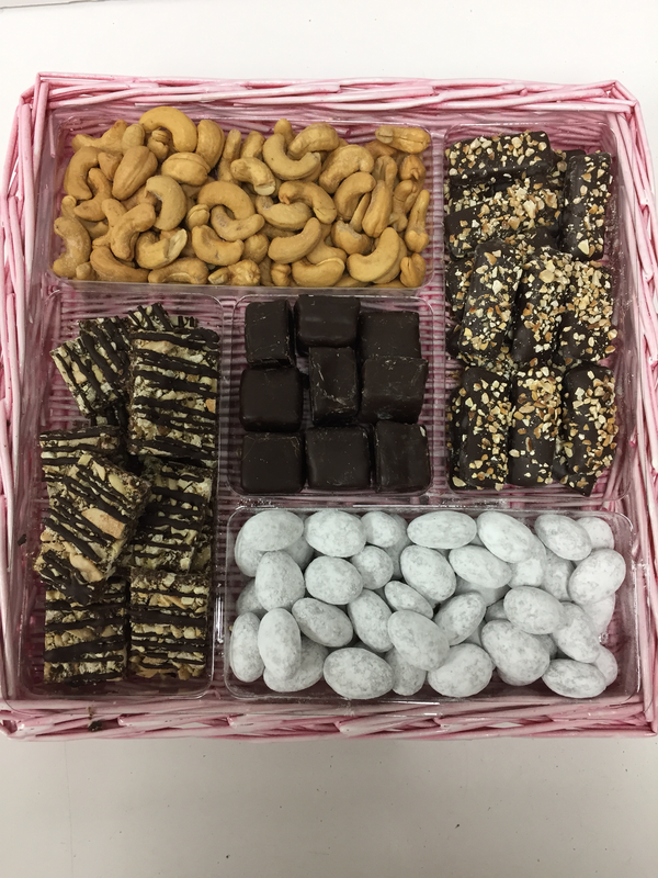 Pink Willow Square Chocolate Basket