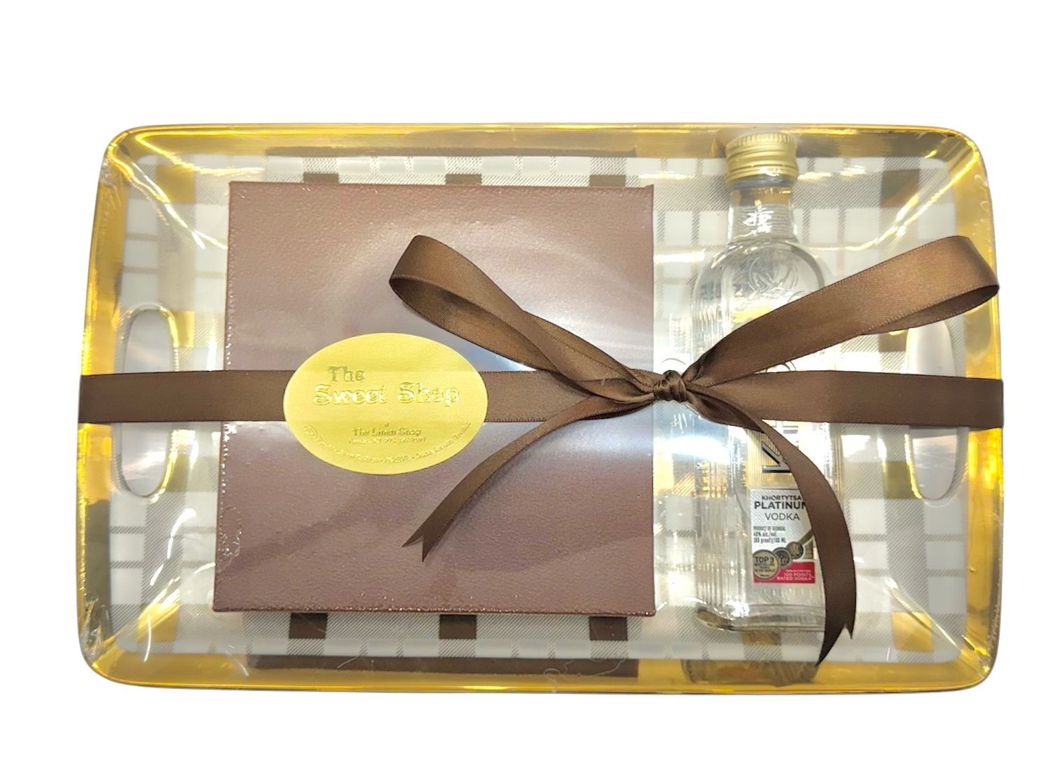 Gold Checkered Tray MM2605