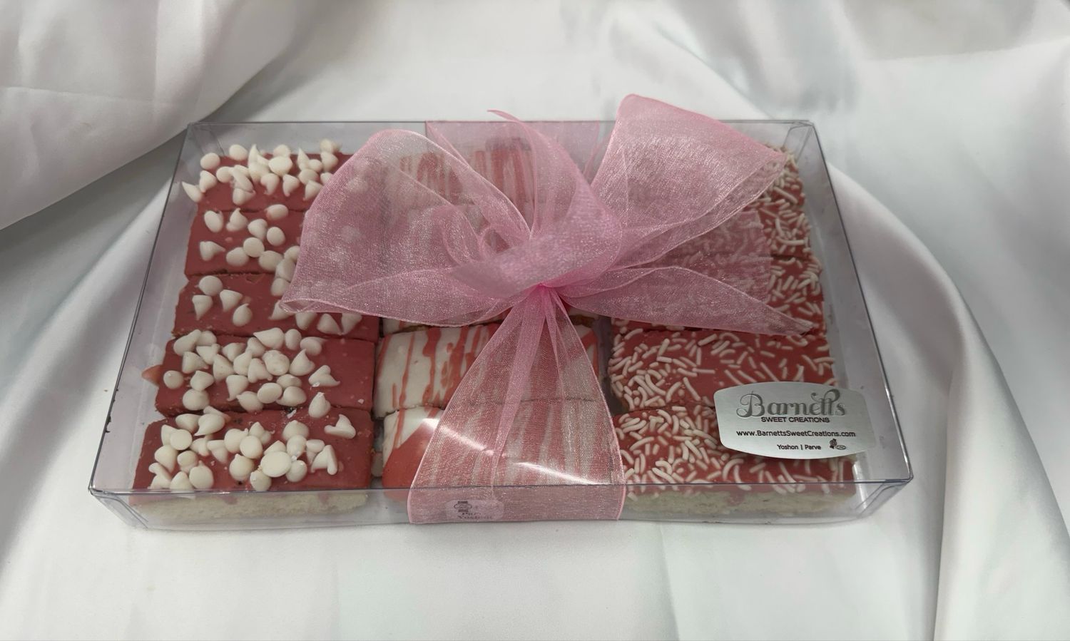 15 Piece Pink Biscotti Box