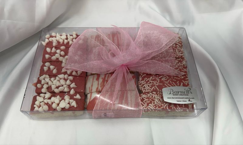 15 Piece Pink Biscotti Box