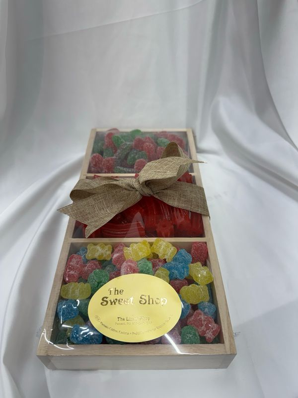 Wood 3 Sectional Candy