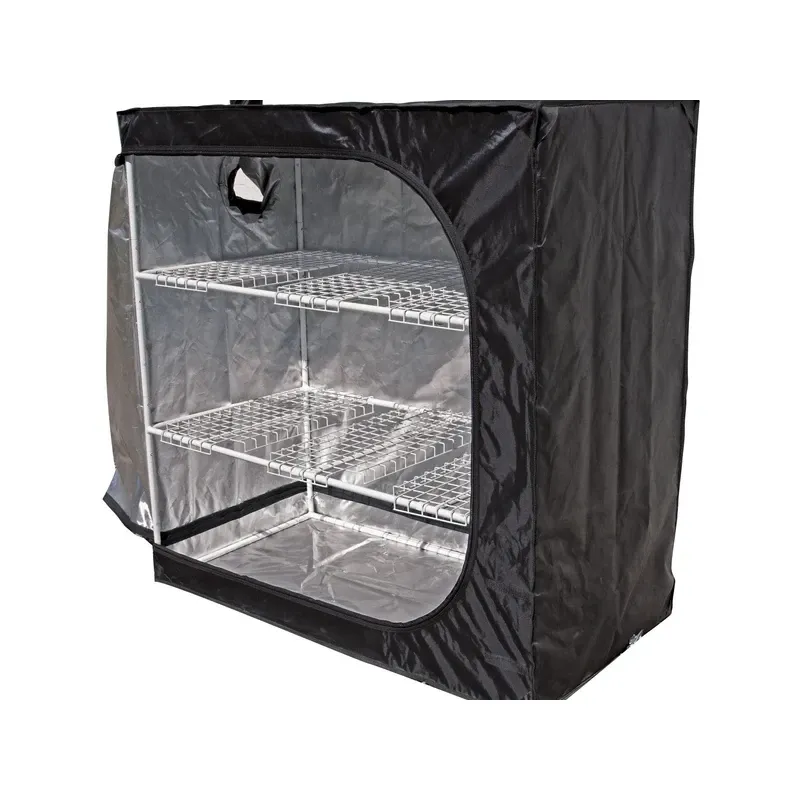 There is a wide variety of sizes available for the GorillaBox tents and they are great for all types of different hydroponic plant growth situations. The frame has click lock joints, welded metal corners with a sturdy thick coated metal construction