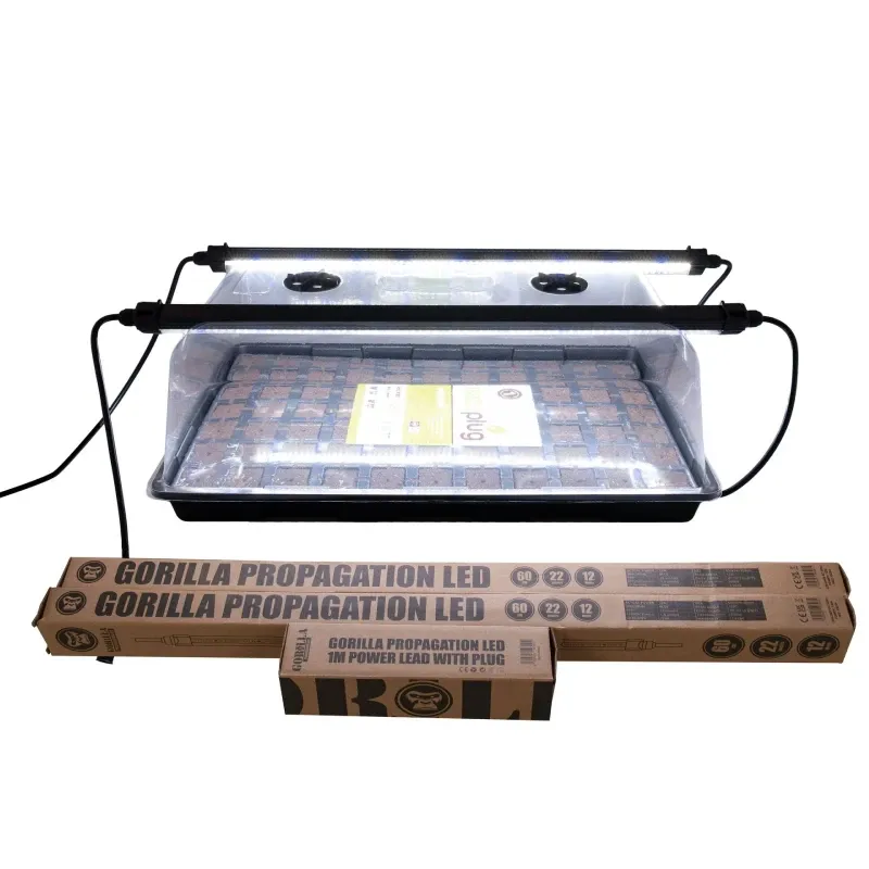 Gorilla Flexible Propagator 56 x 36 x 22cm With 2 x 60CM LED Propagator Strips Gorilla Flexible Propagator 56 x 36 x 22cm With 2 x 60CM LED Propagator Strips