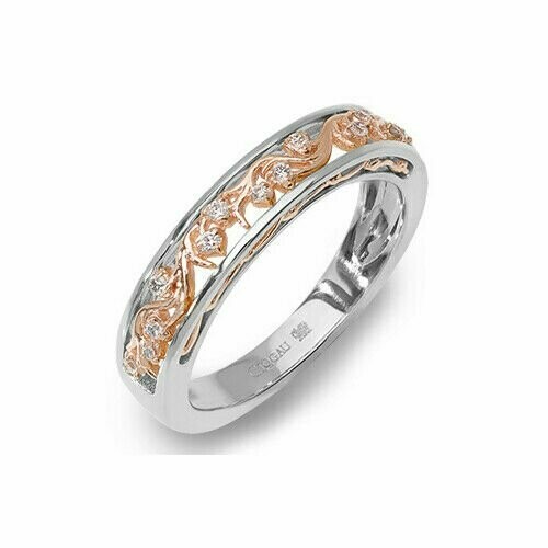 Clogau Gold Cecilia White Gold Diamond Wedding Ring