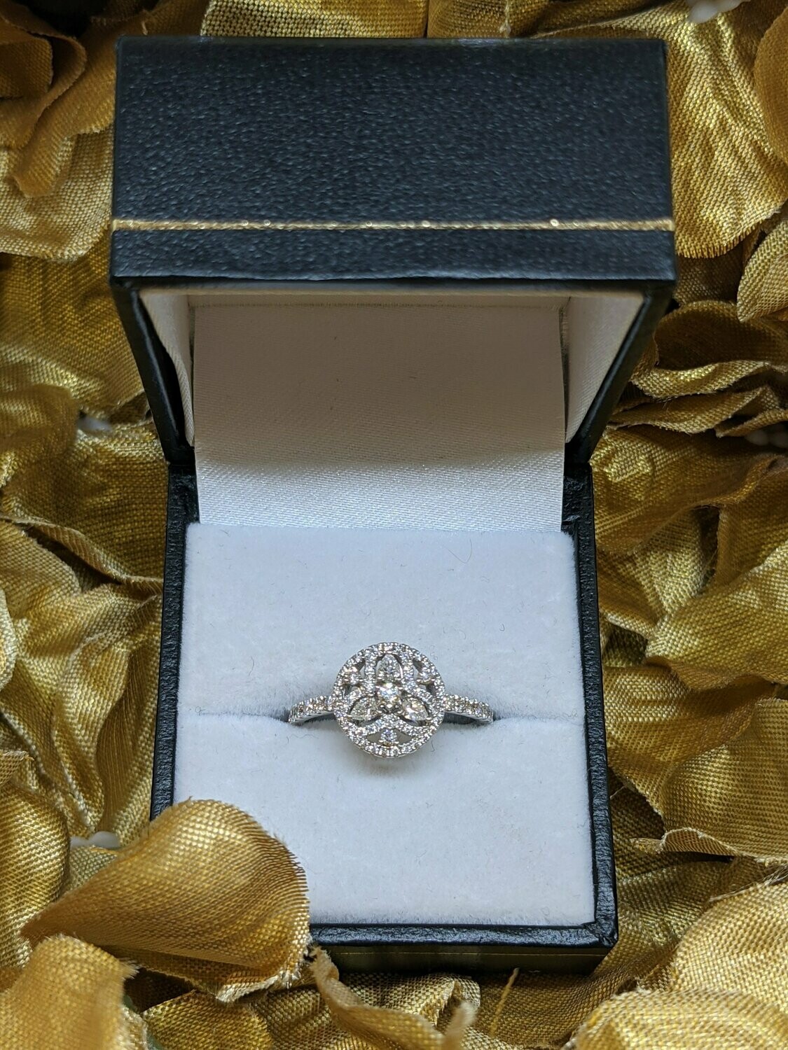 18ct White Gold 0.66ct Diamond Mandala Ring
