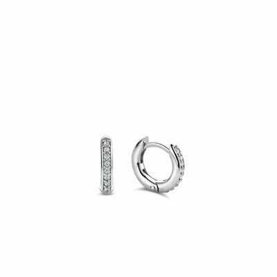Ti Sento-Milano Earrings Sterling Silver CZ 12mm