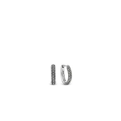 Ti Sento-Milano Earrings Sterling Silver Oxidised 15mm