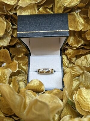 18ct White Gold Diamond Multicolour Band Ring