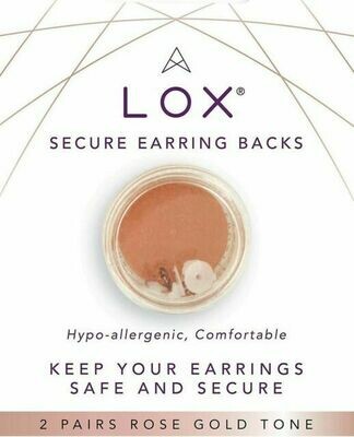 LOX Rose Earring Backs, Secure Locking & Lifting