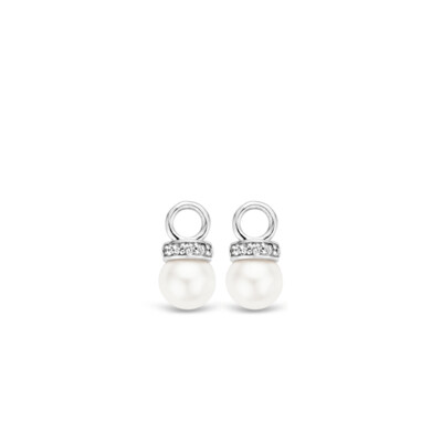 Ti Sento-Milano Ear Charms Sterling Silver White Pearl