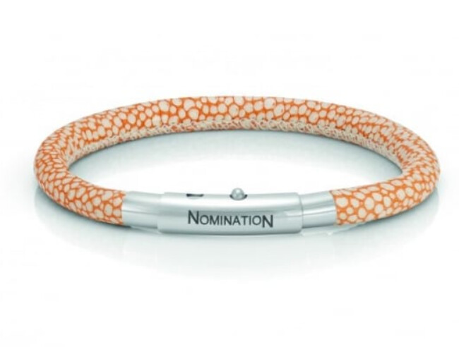 Nomination Safari Small Orange Leather Bracelet SALE