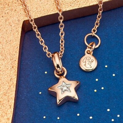 Little Star Necklace Rei Sterling Silver Diamond SALE