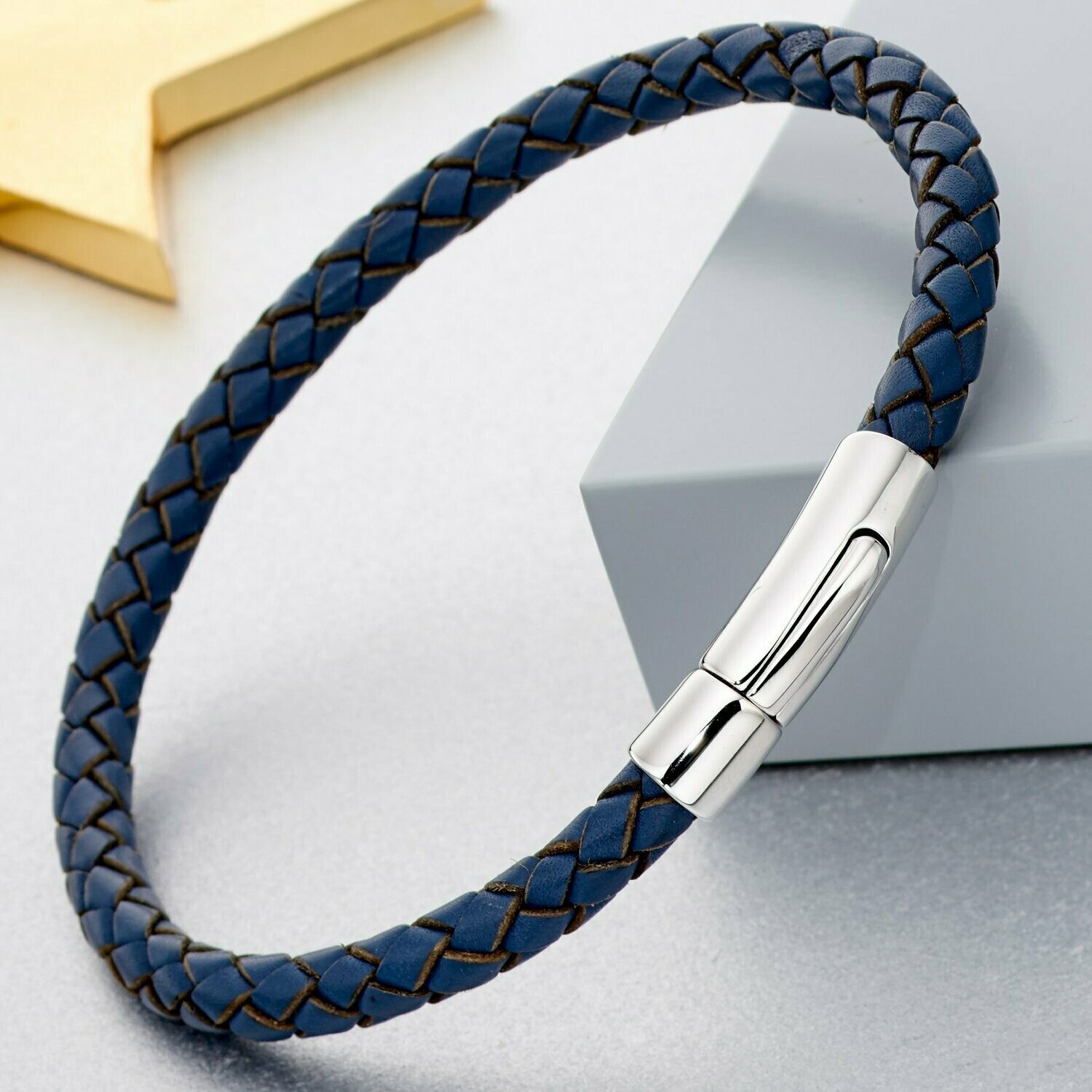 Sterling silver store leather bracelet