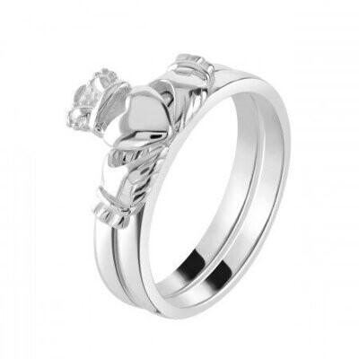 Kit Heath Heritage Claddagh Two Piece Stacking Ring