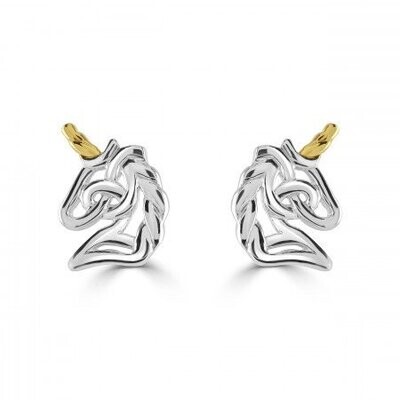 Kit Heath Heritage Celtic Creatures Unicorn Earrings