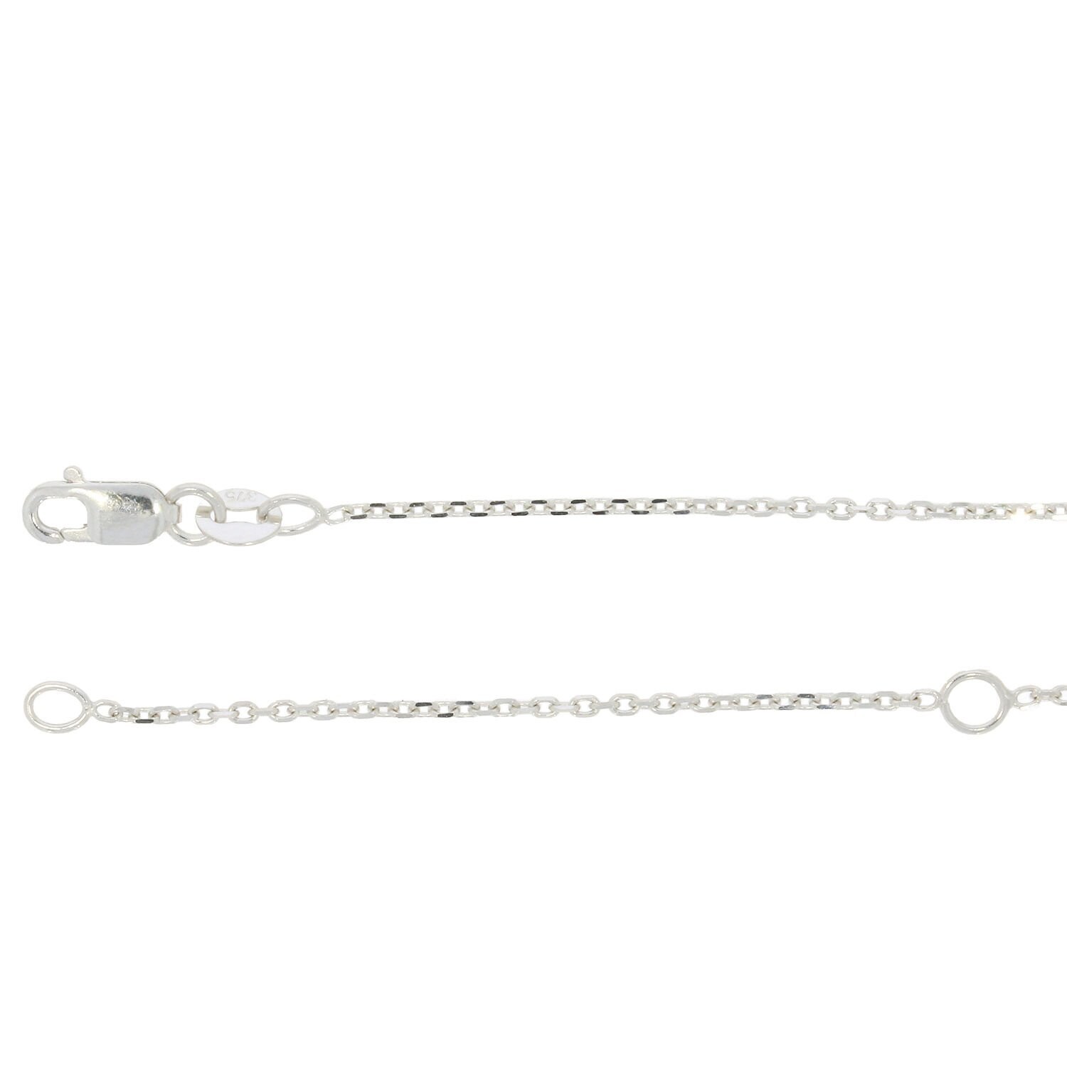 Adjustable length white gold deals chain