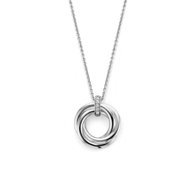 Ti Sento-Milano Necklace Sterling Silver CZ