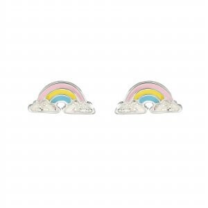 Kit Heath Dew Enamel Rainbow Stud Earrings SALE