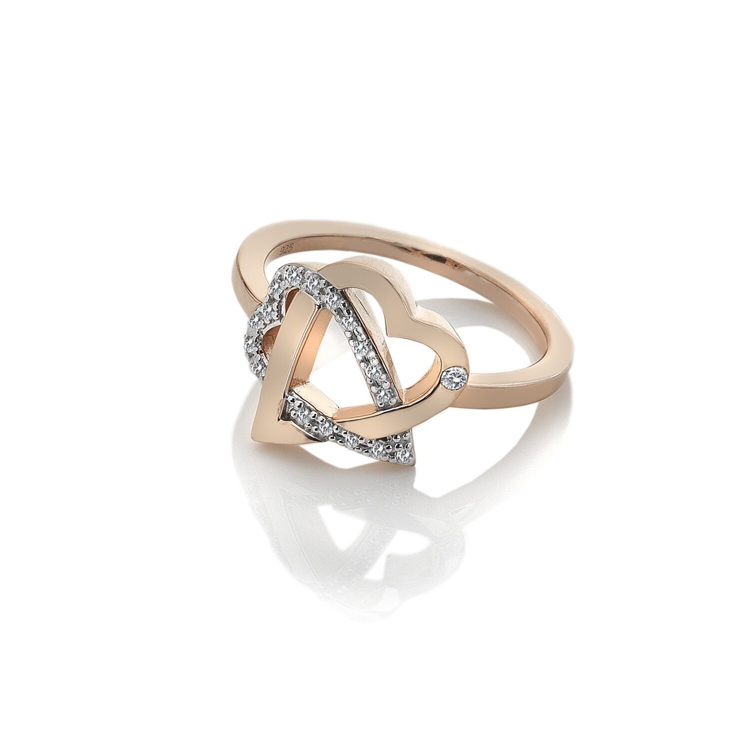 Rose Gold Plated Adorable Heart Ring