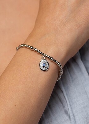 Clogau Gold Sterling Silver Affinity Princess Diana Sapphire Bracelet