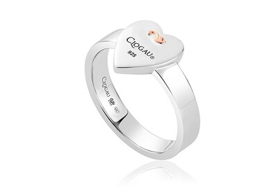 Clogau Gold Sterling Silver Tree of Life Insignia Heart Ring SALE