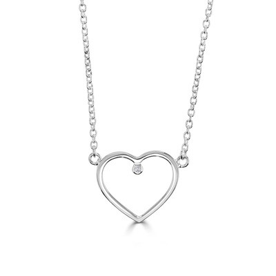 Little Star Necklace Naya Large Diamond Heart Sterling Silver SALE