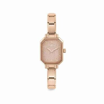 Nomination Composable Classic Watch, Rose Glitter Face Stainless Steel Rose PVD SALE