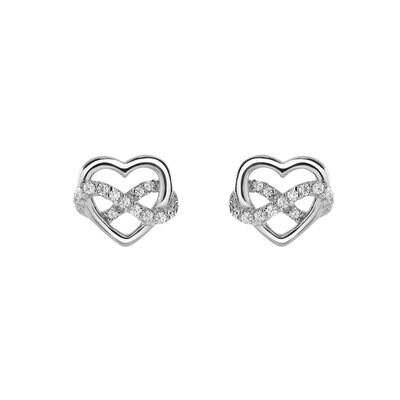Kit Heath Dew Heart & Infinity Stud Earrings