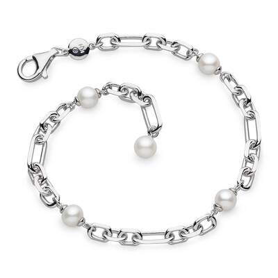 Kit Heath Revival Figaro Pearl Chain Link Bracelet