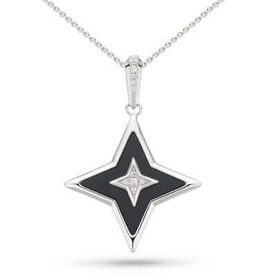 Kit Heath Nocturne Astoria Onyx Star Necklace