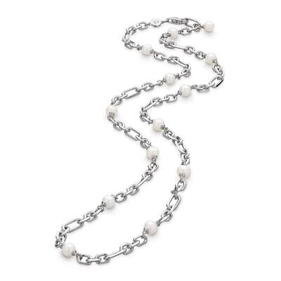 Kit Heath Revival Figaro Pearl Chain Link Multi Wear Station Necklace