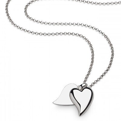 Kit Heath Desire Love Duet Large Heart Necklace