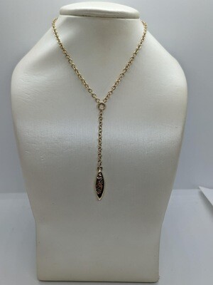 9ct Yellow Gold Y-Shape Serenity Necklace 16"