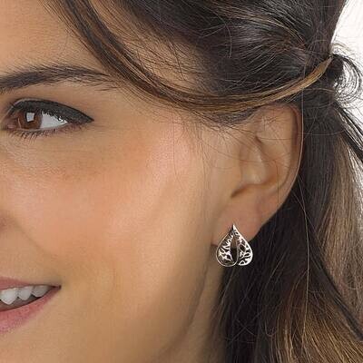 Kit Heath Blossom Flourish Loop Stud Earrings