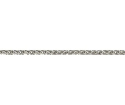 9ct White Gold 2.5mm Spiga Link Bracelet