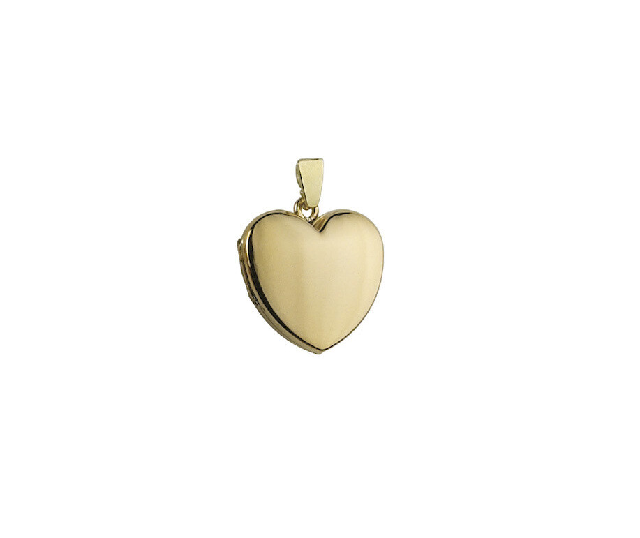 Plain gold outlet heart locket
