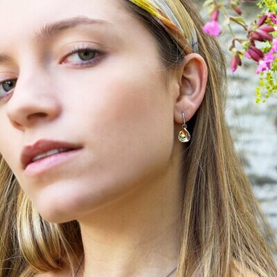 Kit Heath Blossom Enchanted Petal Golden Drop Earrings