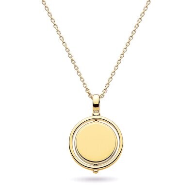 Kit Heath Céleste Eclipse Gold Round Spinner Necklace