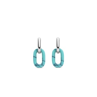 Ti Sento-Milano Earrings Sterling Silver Turquoise