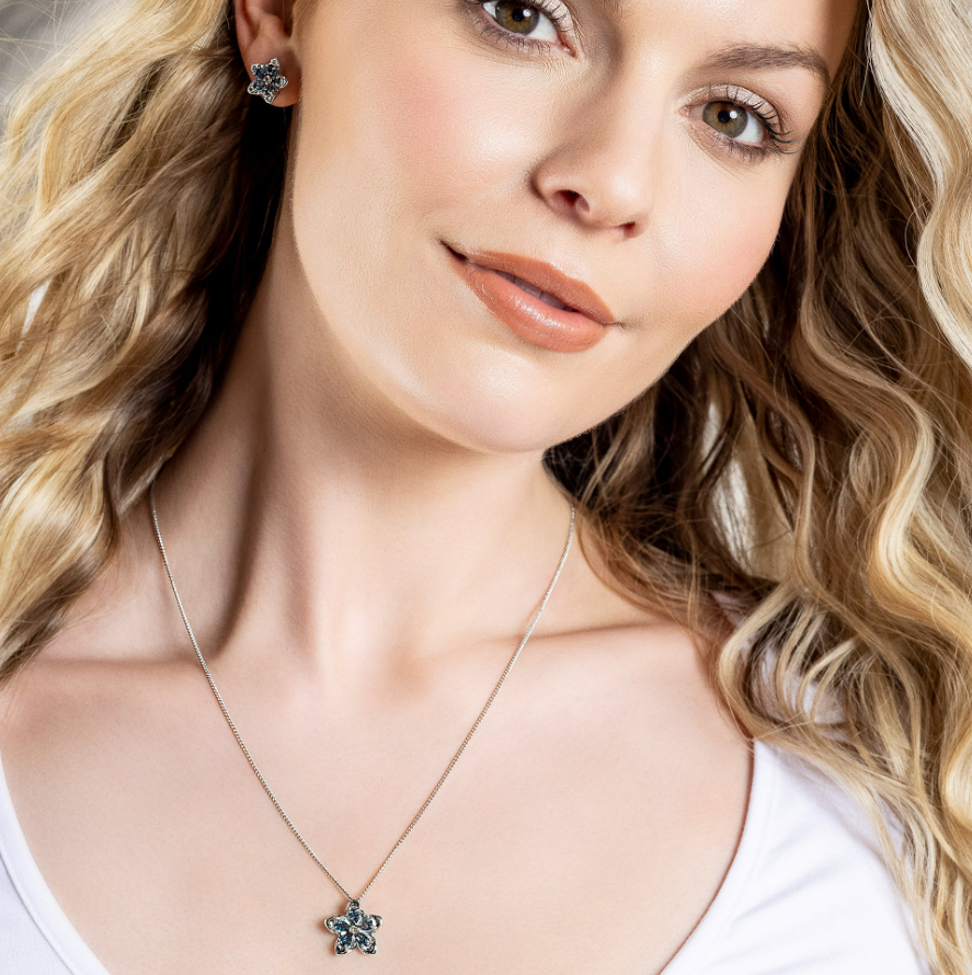 Clogau Silver And 9ct Rose Gold Diamond Cariad Heart Necklace - R4880 |  F.Hinds Jewellers