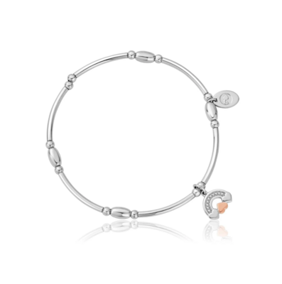 Clogau Gold Sterling Silver Affinity Enfys Bach Rainbow Bead Bracelet SALE