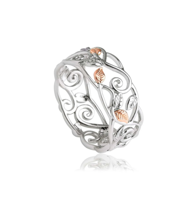 Clogau Gold Sterling Silver Awelon Band Ring SALE