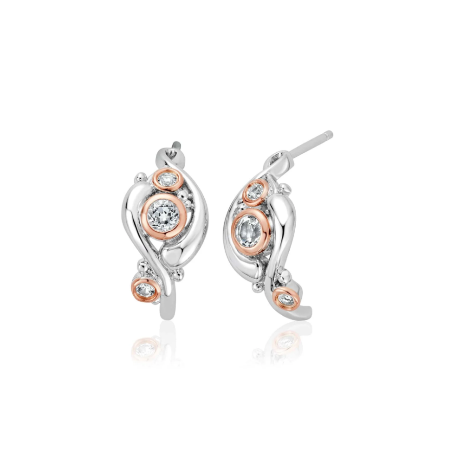 Clogau tree of deals life hoop earrings