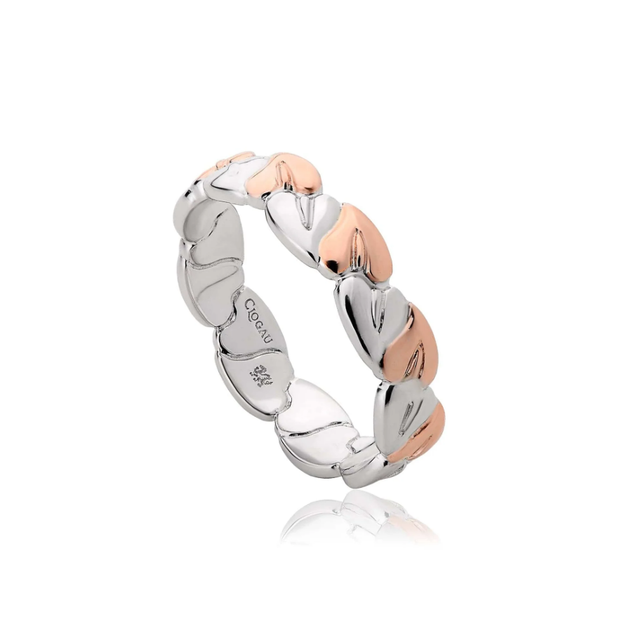 Clogau Gold Tree of Life Heart Vine Bangle