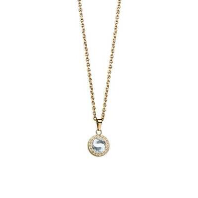 Bering Arctic Symphony Halo Crystal Necklace