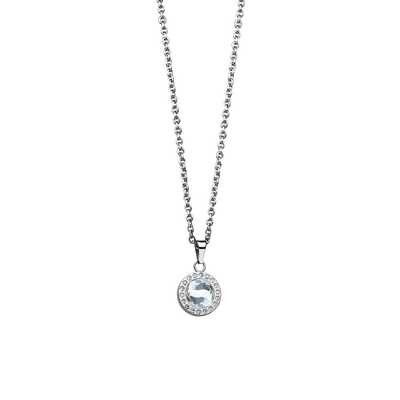 Bering Arctic Symphony Halo Crystal Necklace